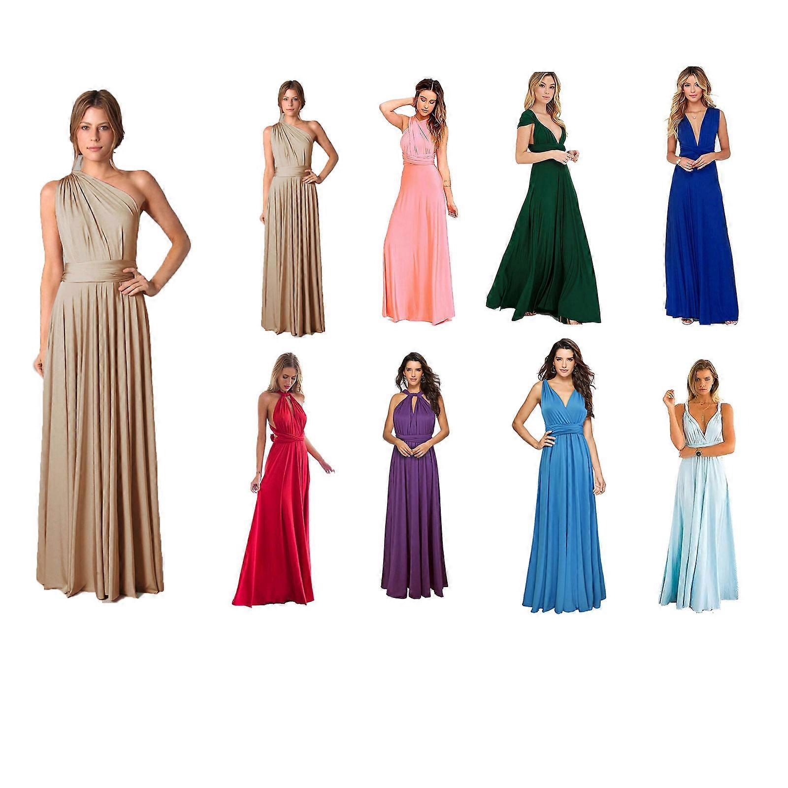 Szexi nők többutas csomagolás kabrió Boho Maxi Club piros ruha BAndage hosszú ruha party, 50% ajánlat