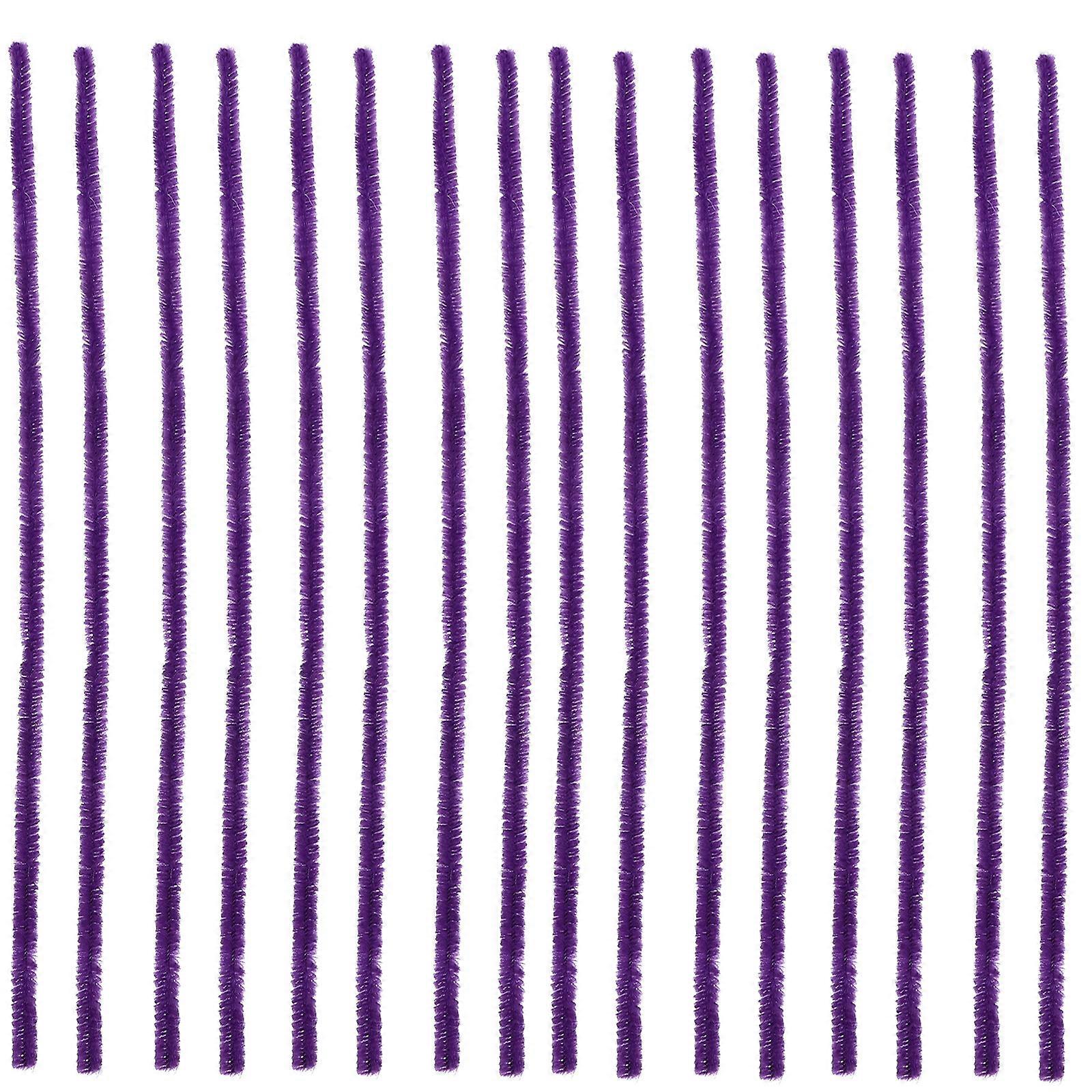 100pcs Handcraft Chenille Stem DIY Supply Twisted Plush Sticks Material Colored Twisting Sticks