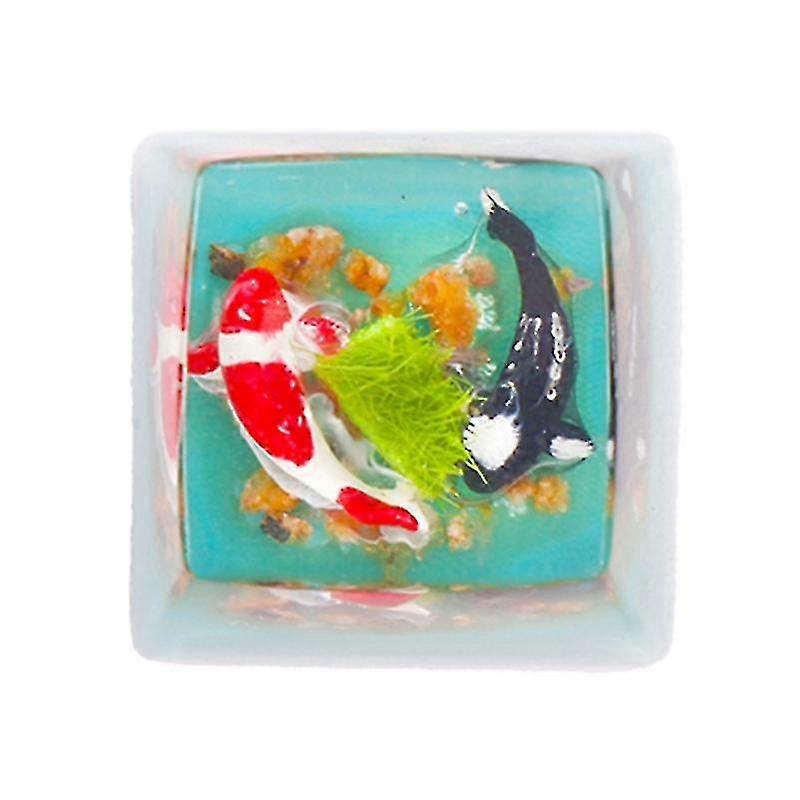 Backlit Keycaps Customized Fish Keycaps Handmade Keycaps Resin Keycaps High Translucent Resin Keycap Replacement