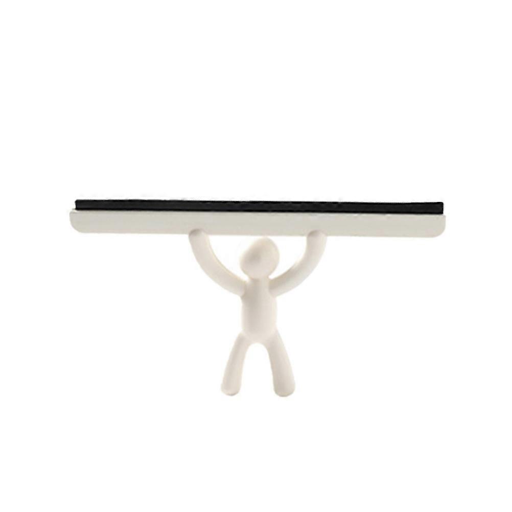 Plastic Window Squeegee Tiny Human Shape Glass Scraper Cleaning Tools White