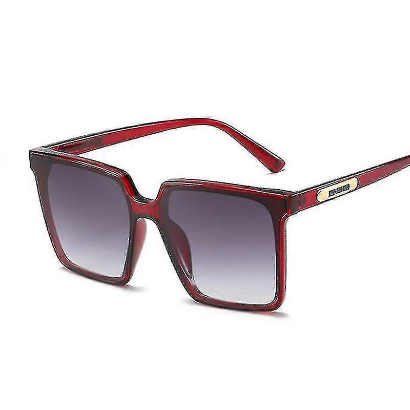 Oversized S Kvinder Solbriller Fash Square Briller