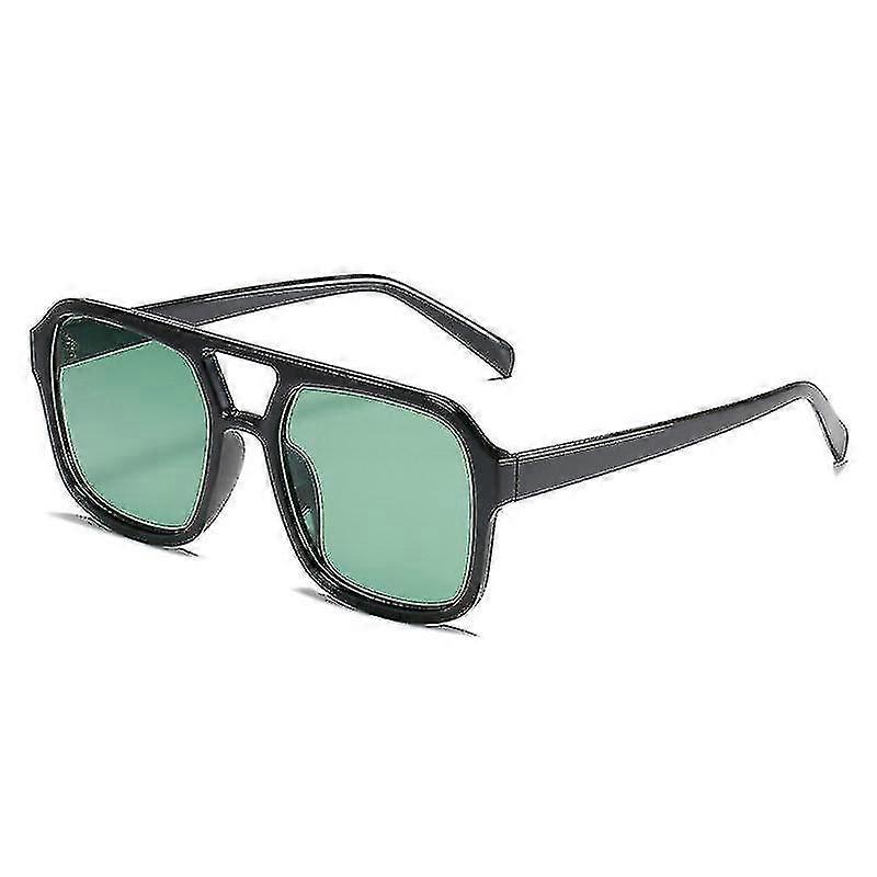 Retro Double Brids Square Sunglasses C S Gradient Eyewear