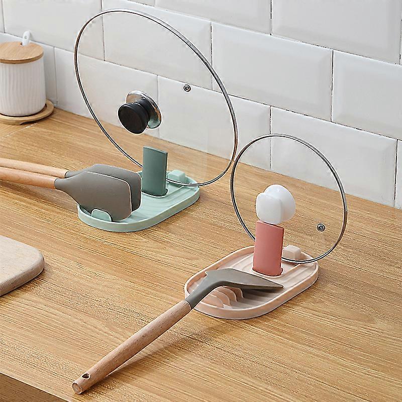 Nordic Style Pot Lid Shovel Storage Rack Simple Practical Multifunctional Kitchen Supply Non-slip Silicone Pad