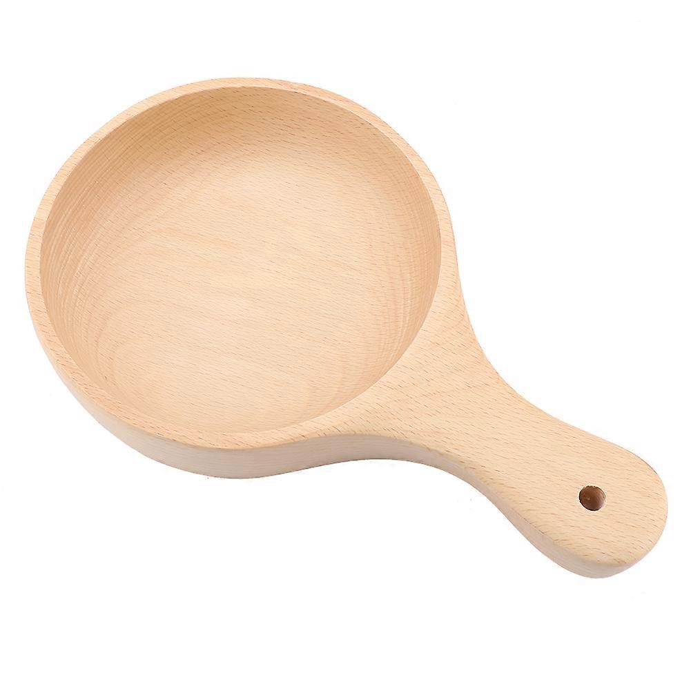 Pickled Vegetable Natural Wood Lamian Noodles Bowls Tableware Handle Bowl