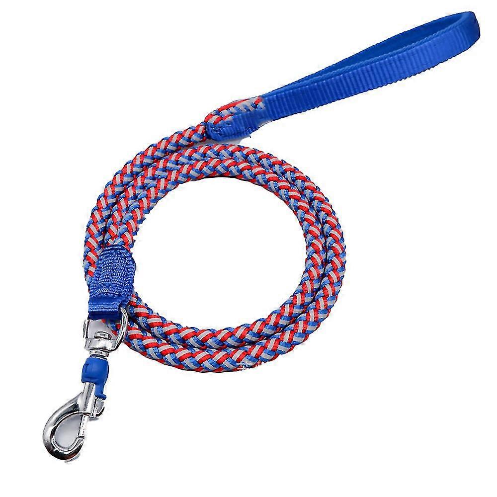 Rope Dog Leash With Reflective Threads For Training And Walking