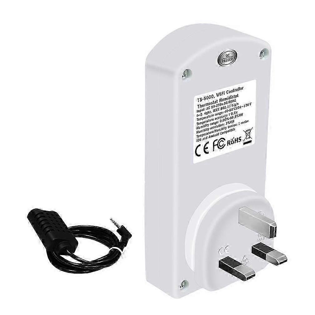 TS-5000 WIFI Wireless Temperature Humidity Thermostat Module APP Smart Remote Control Smart Timing Switch Socket