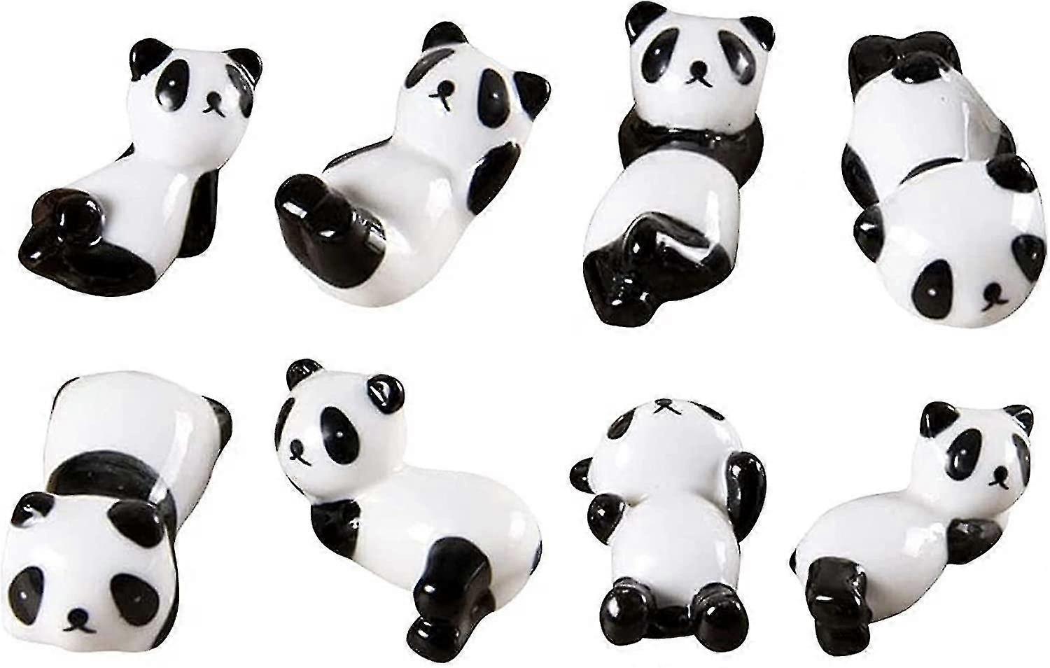 8pcs Panda Shape Chopstick Rest, Panda Spoon Holder Fork Holder For Dining Table Decoration, Kitchen