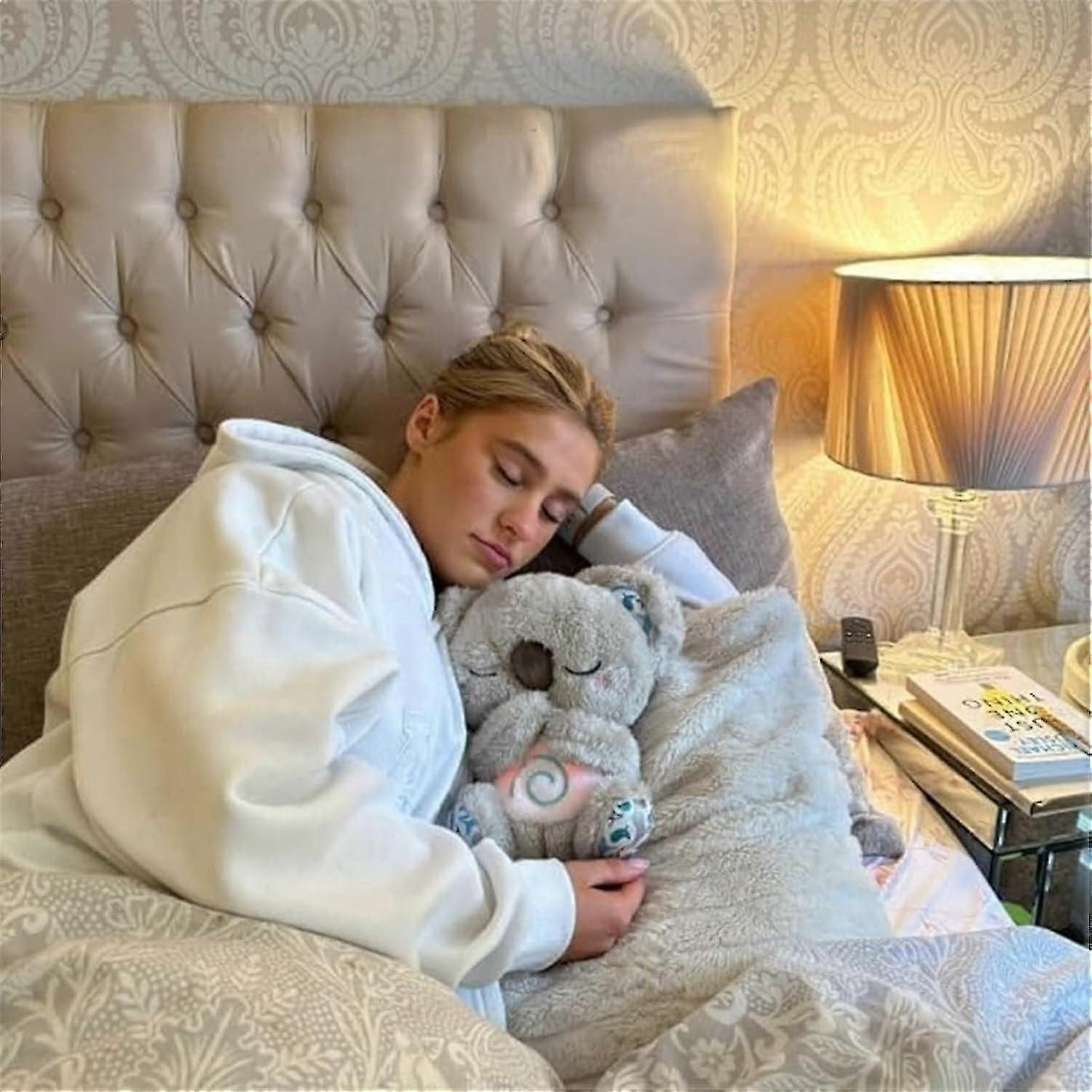 Peluche Apaisante Koala/loutre Arrily - Bruit Blanc, Vibrations Douces - Pour Bébé Et Anti-stress - Velours Corail