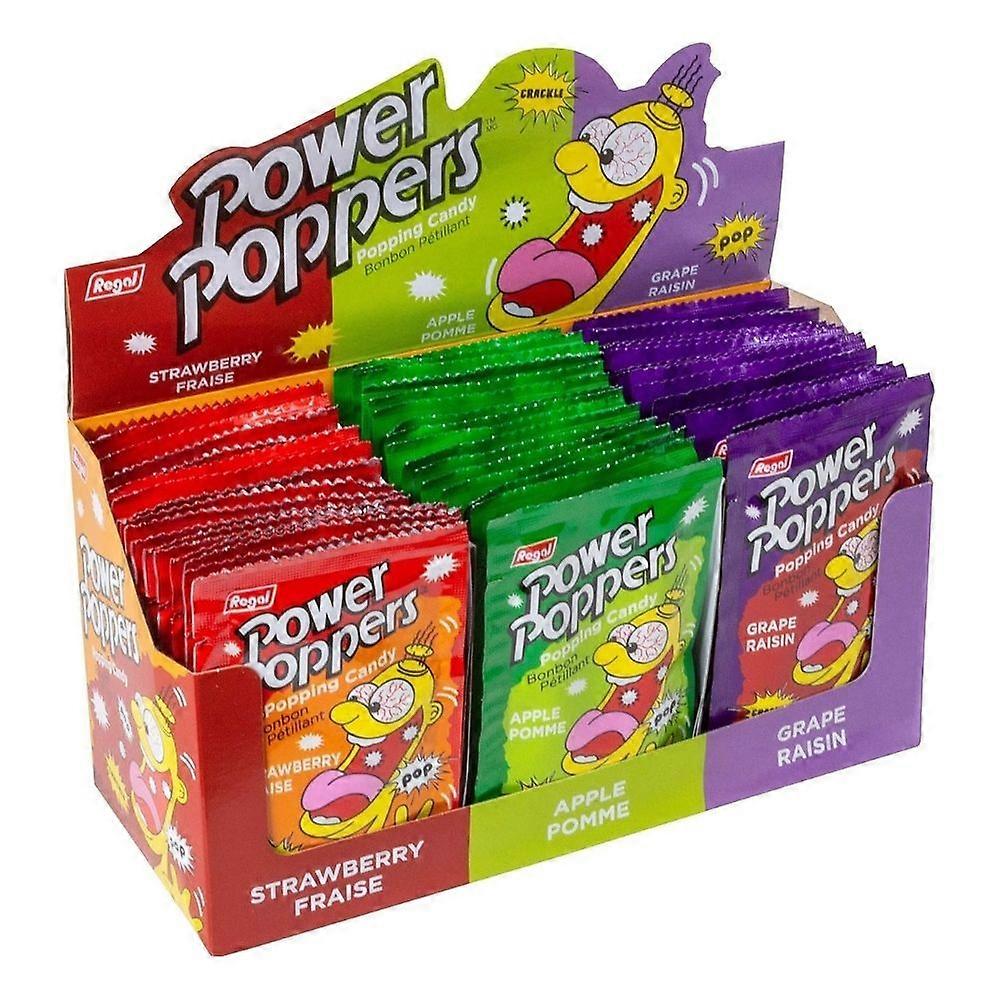 Regal Life Assorted Power Poppers Candies, 48 Count (Case Of 48)