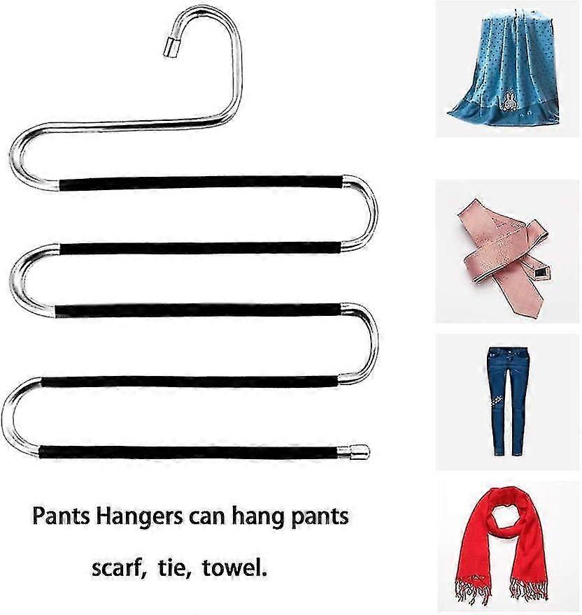 Trouser Hangers Space Saving Clothes Organizer