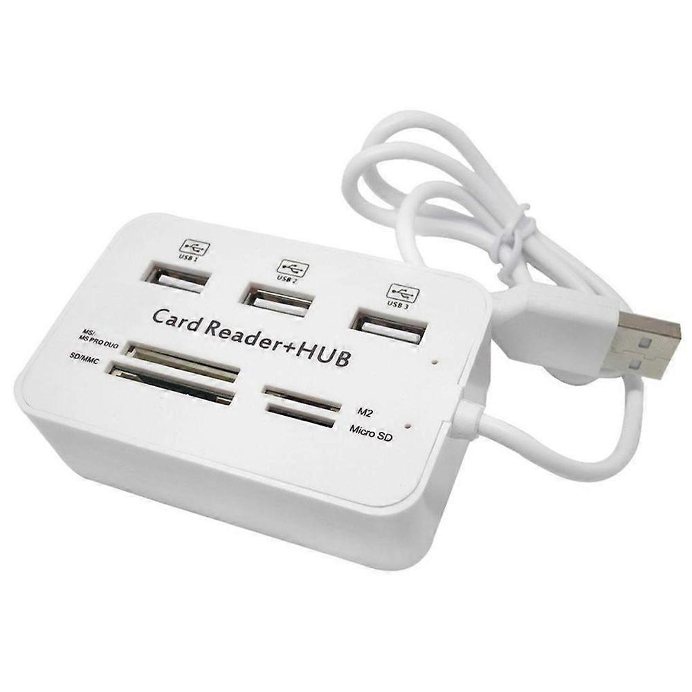 Card Reader Plug-And-Play High-Speed Transmission No Driver Required Compact Size Universal USB Memory Card Reader
