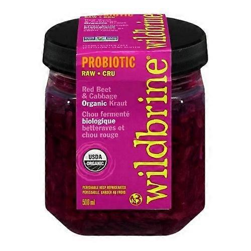 Wildbrine Organic Red Cabbage And Beet Sauerkraut, 500 Ml (Case Of 6)
