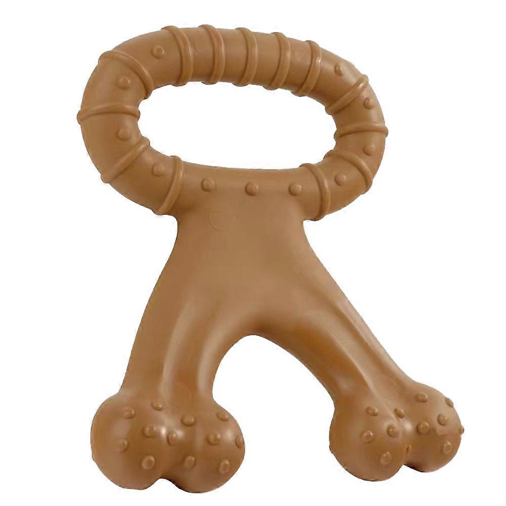 Dogs grinding their teeth and pulling toys