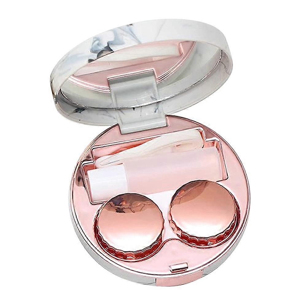 Portable Size Contact Lens Case, Ideal For Travel With Leak-proof Design, Includes Cleaner Washer And Durable Compact Accessories For On-the-go