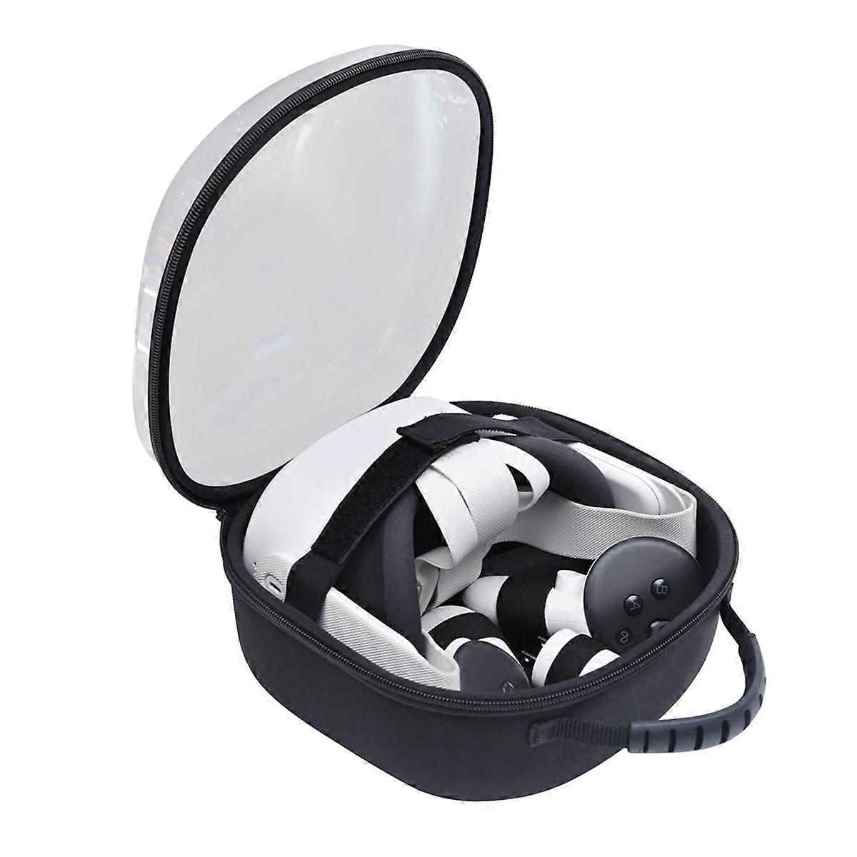 Carrying Bag for 3S/Quest 3/Quest 2 VR Headset and Touch Controller Case VR Accessories Transparent