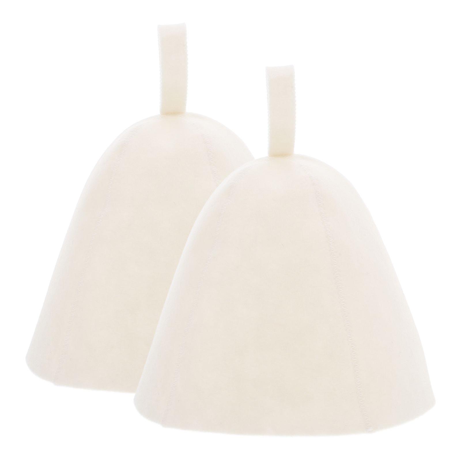 2Pcs Felt Sauna Hat Thickened Comfortable Sauna Hat Bathing Hat Lightweight Sauna Hat