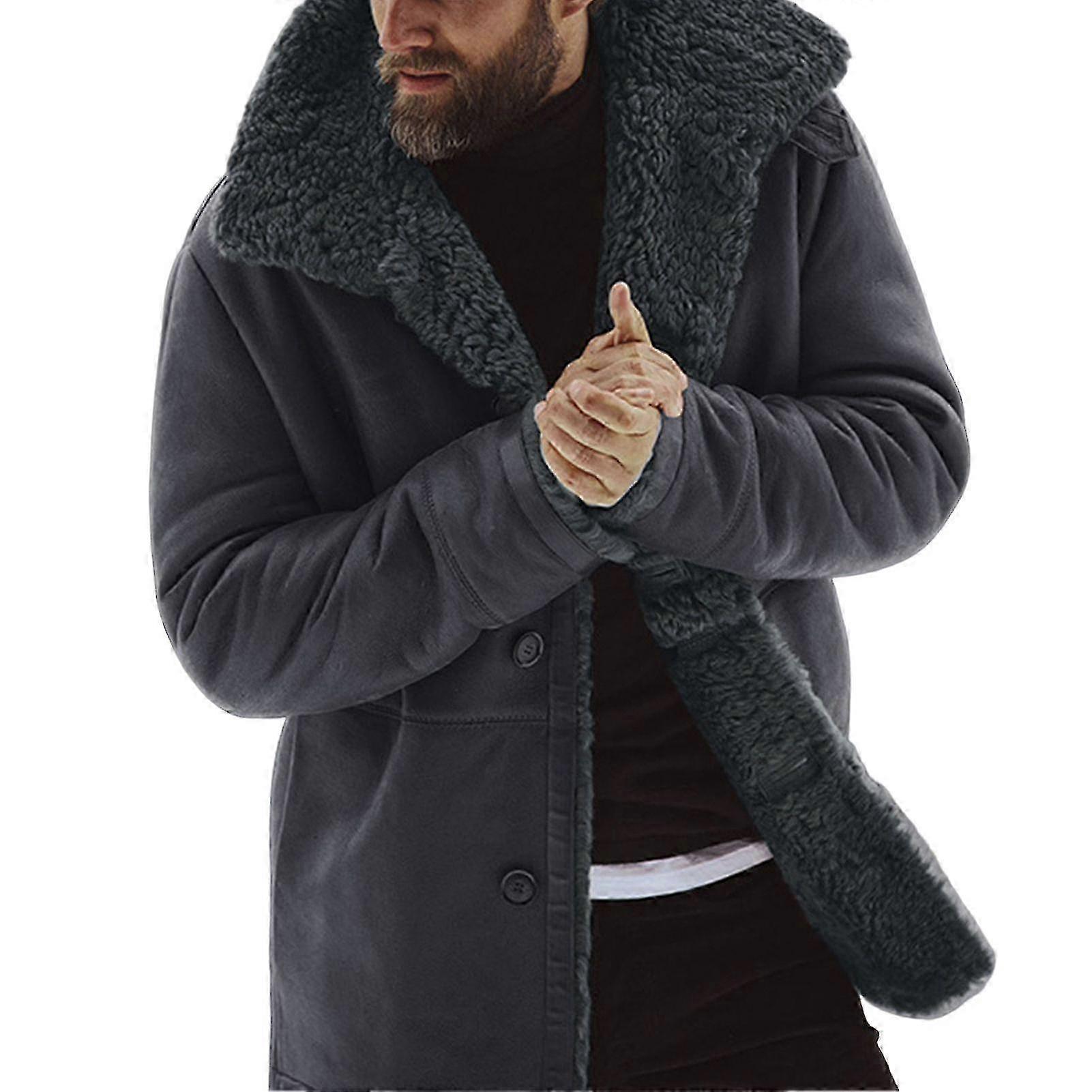 For Men's Autumn & Winter Warm Jacket with Neat Stitching