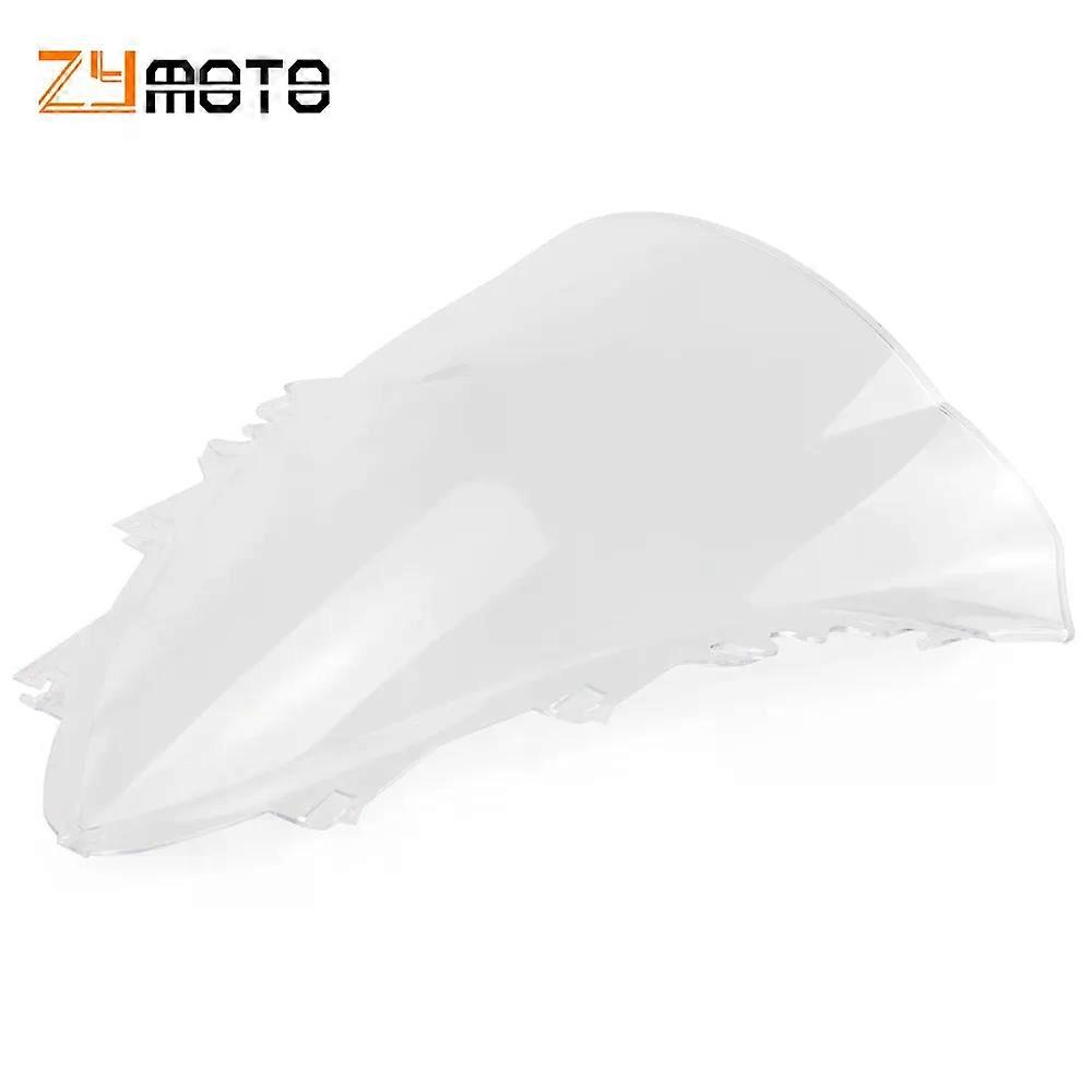 compatible for YZF 1000 R1 2007 2008 YZF-R1 Windshield WindScreen Double Bubble YZFR1 Black White MAXP