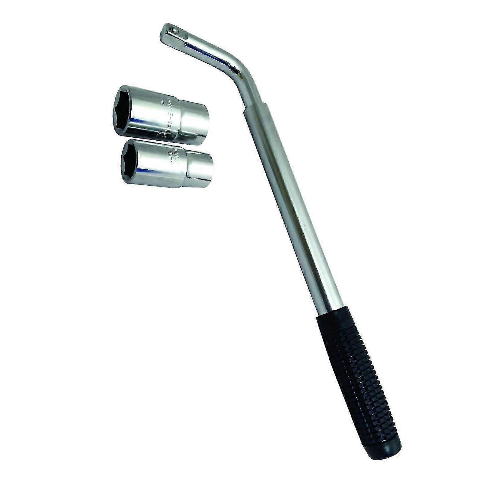 SS5324 Car Wheel Socket Wrench - Extendable Handle - Socket Sizes: 17mm, 19mm, 21mm, 23mm - Fits All Standard Vehicles