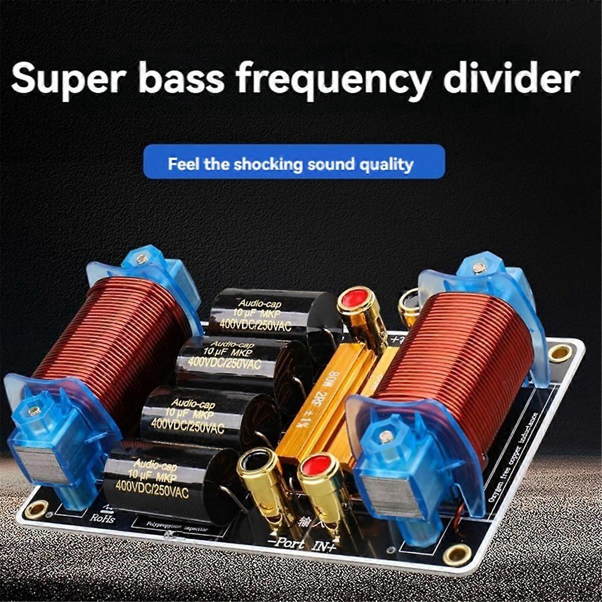 Subwoofer Specific Frequency Divider Pure Bass Speaker Crossover HIFI 1100W High-Power for 15 18 In
