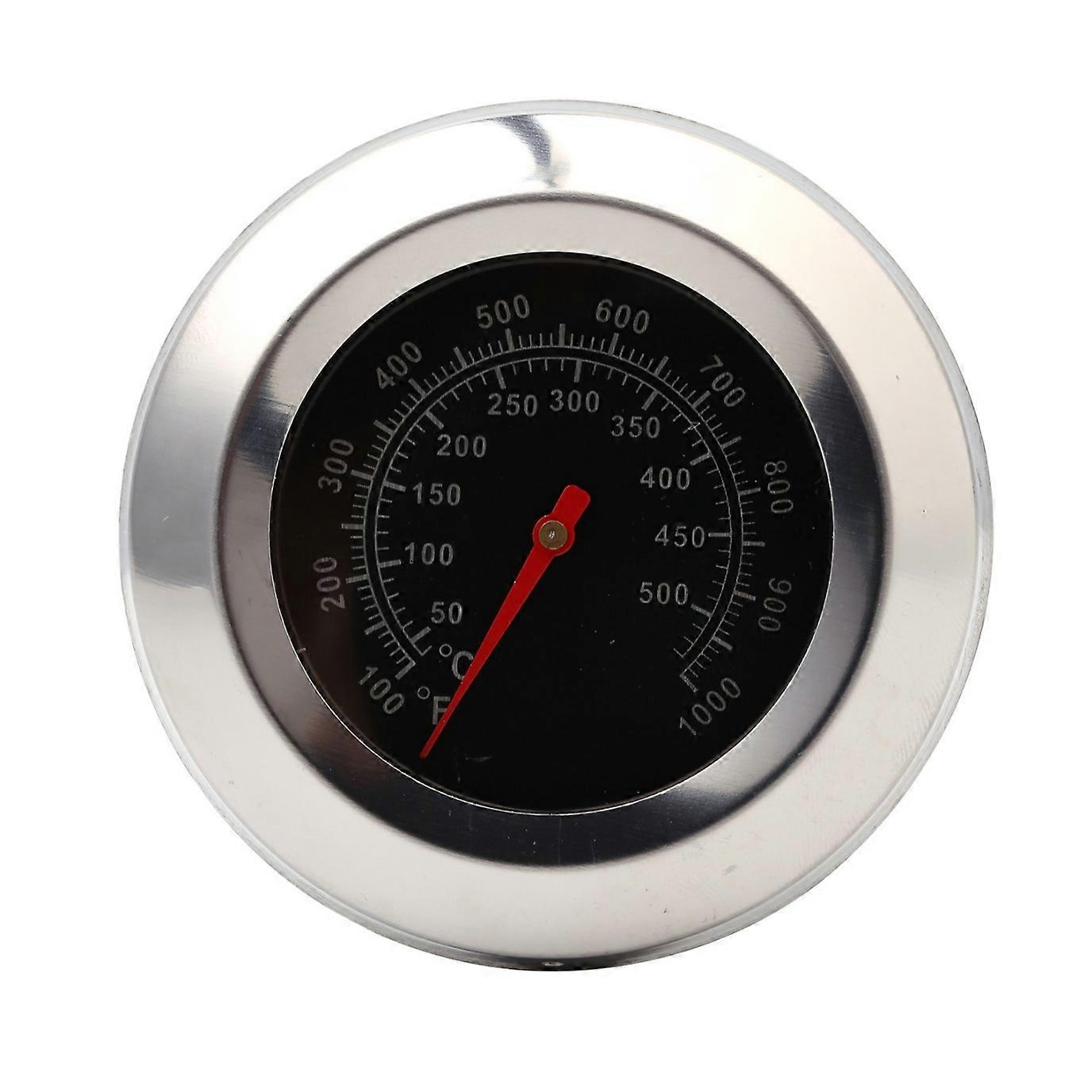 Grilltermometer i rustfrit stål, grillgrilltermometer med sonde