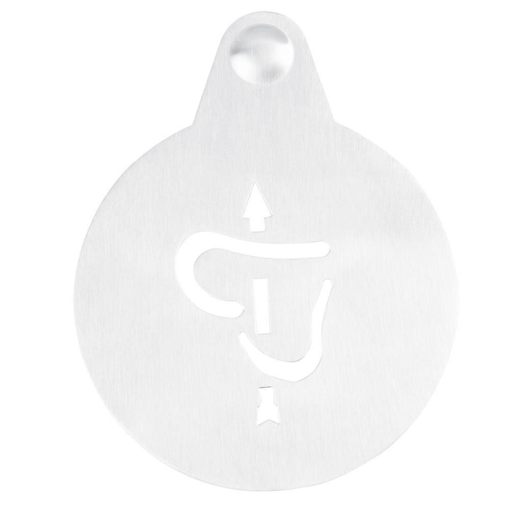 Coffee Decorating Stencil - Stainless Steel Latte Art Templates for Cappuccino, Espresso, and Mocha - Set of 6 Designs