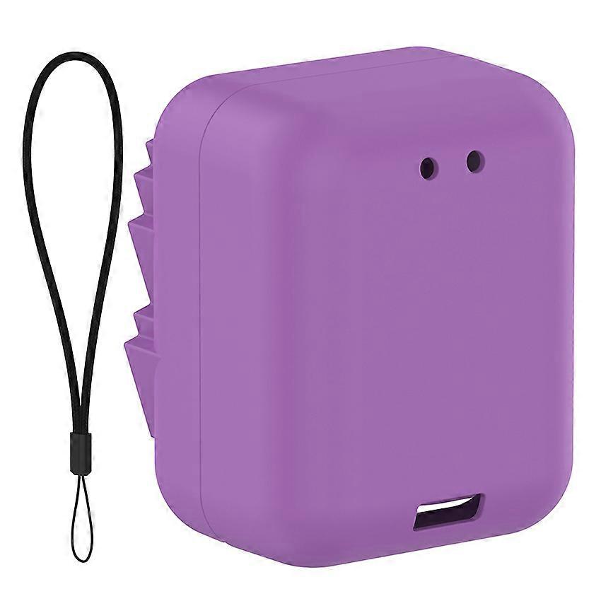 Silicone Protective Case Toy Storage Case Accessories for Bitzee Disney (Purple)
