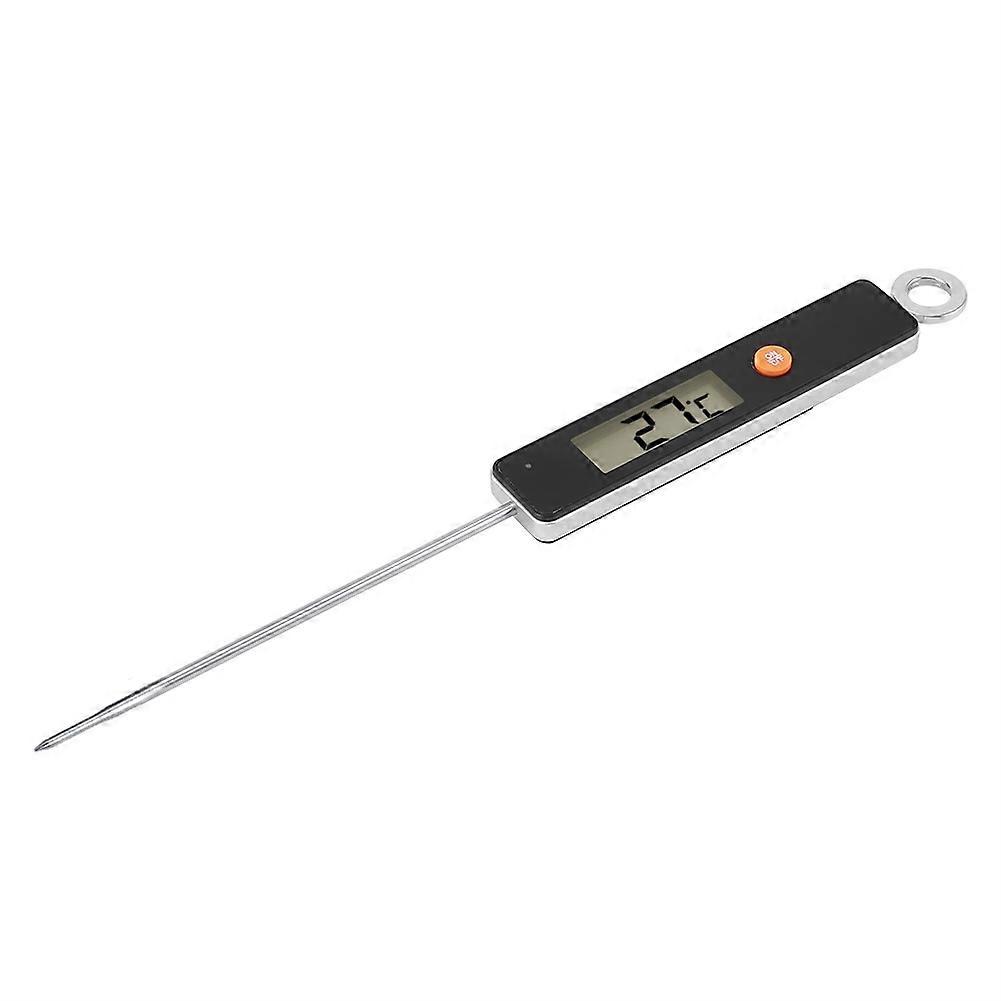 Digital Meat Thermometer for Cooking, BBQ and Grill - Black Instant Read Kitchen Temperature Gauge, Waterproof, Fast Response