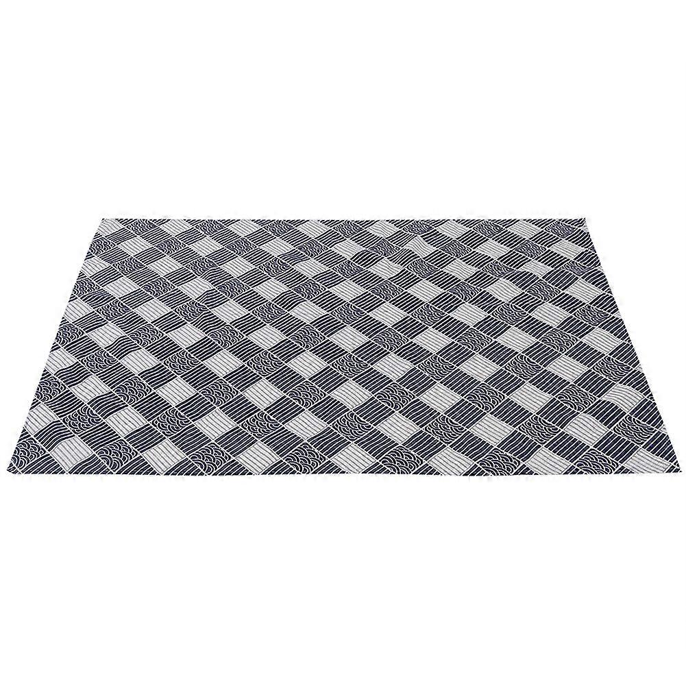 Lattice Pattern Tablecloth 100x140cm Cotton Linen Table Covers for Dining Parties and Cafes
