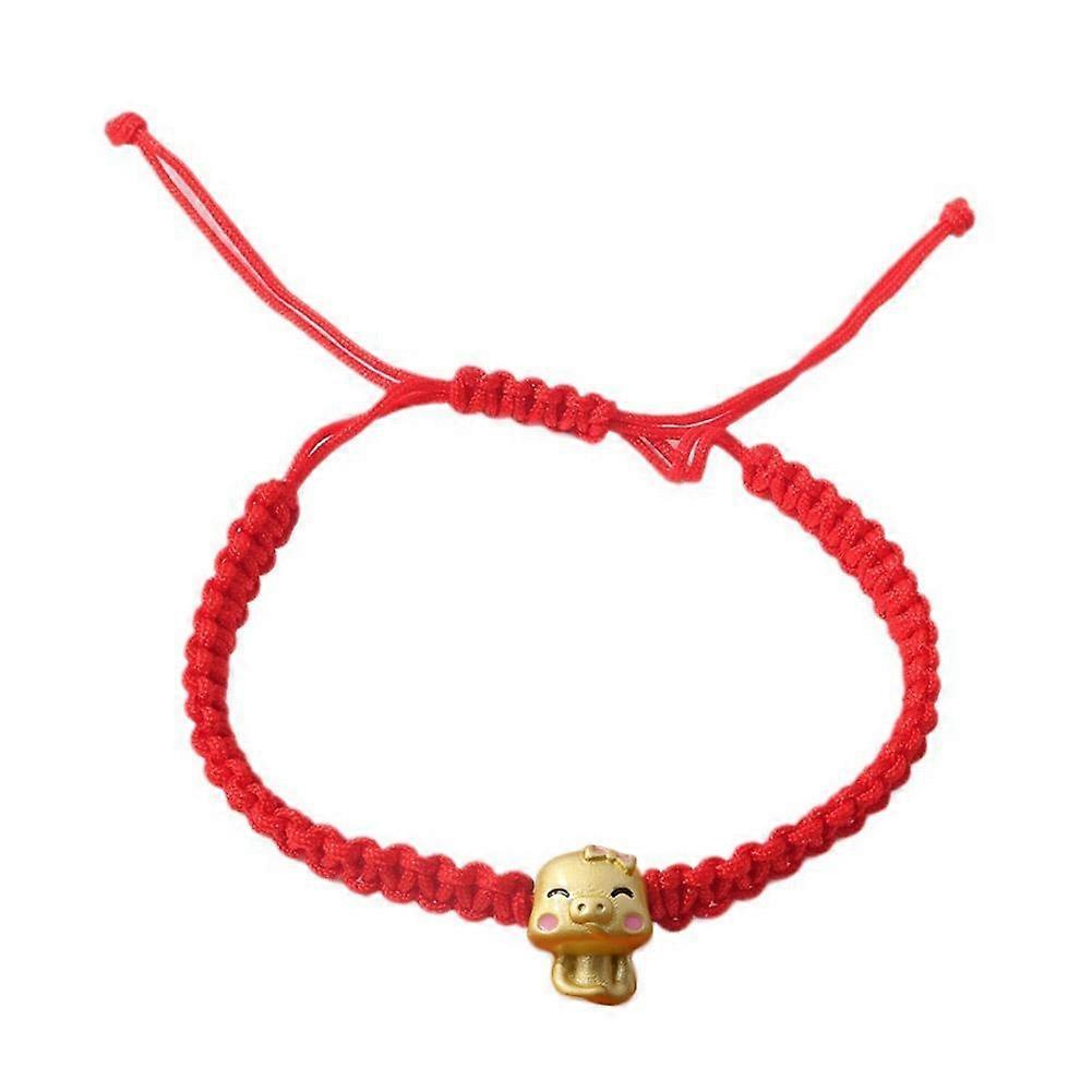 2025年のスネークレッドロープブレスレット編みこみ調節可能なレッドロープブレスレット