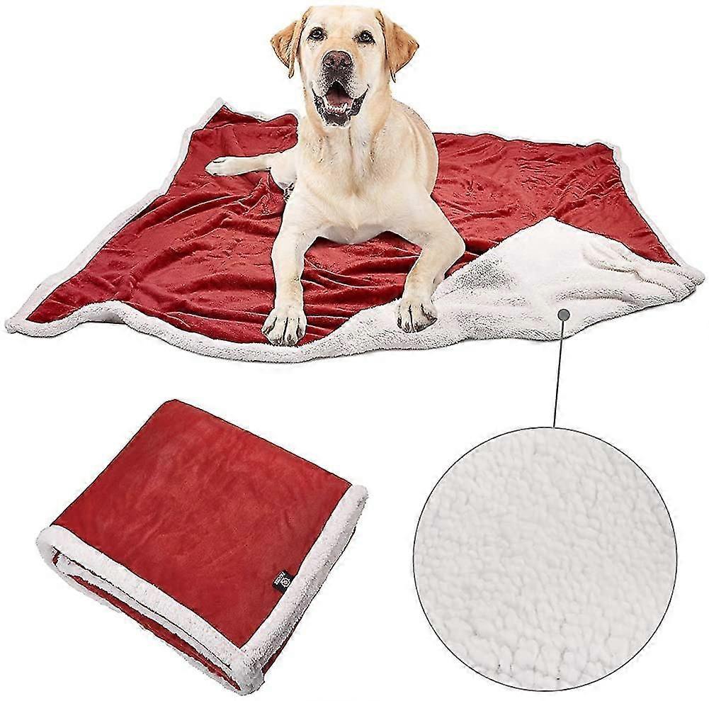 Couverture polaire pour chien. Grande couverture lavable, douce, chaude et moelleuse en sherpa pour chien et chiot.