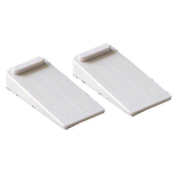 Rubber Door Stop Wedge - Non-slip, Stackable, Suitable for All Surfaces - 2 Pack, Odorless, Durable, Flexible