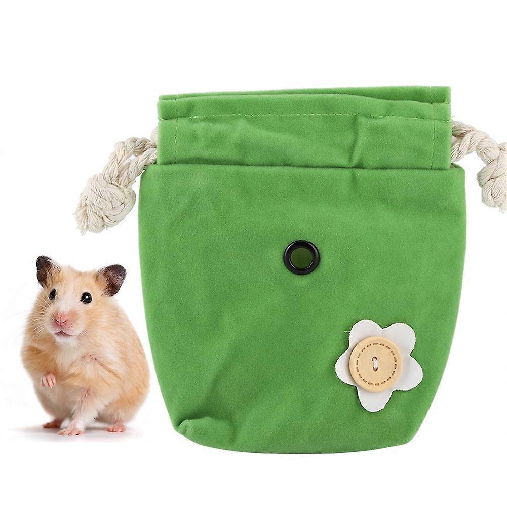 Small Pets Flannel Soft Carrier Bag for Hamster, Sugar Glider, Squirrel - Portable, Cozy, Lightweight, Adjustable