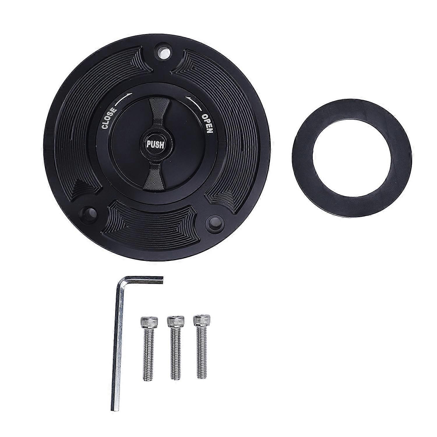 Motorcycle Fuel Tank Cap Leakproof Keyless Aluminium Alloy Replacement for GSXR600 GSXR750 GSX650 GS