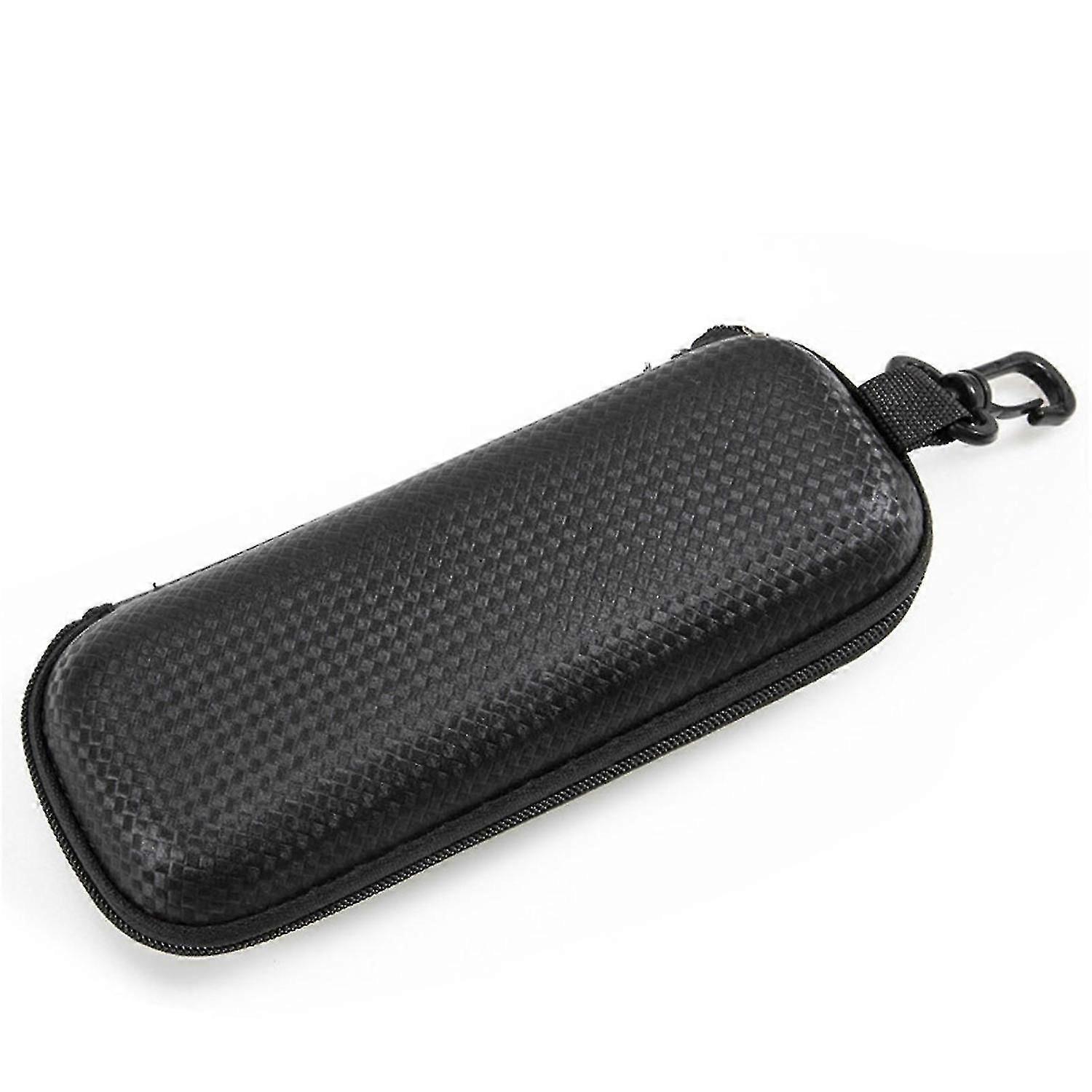Briller Case I firkantet form glidelås Hard Eyeglass Case Box med krok
