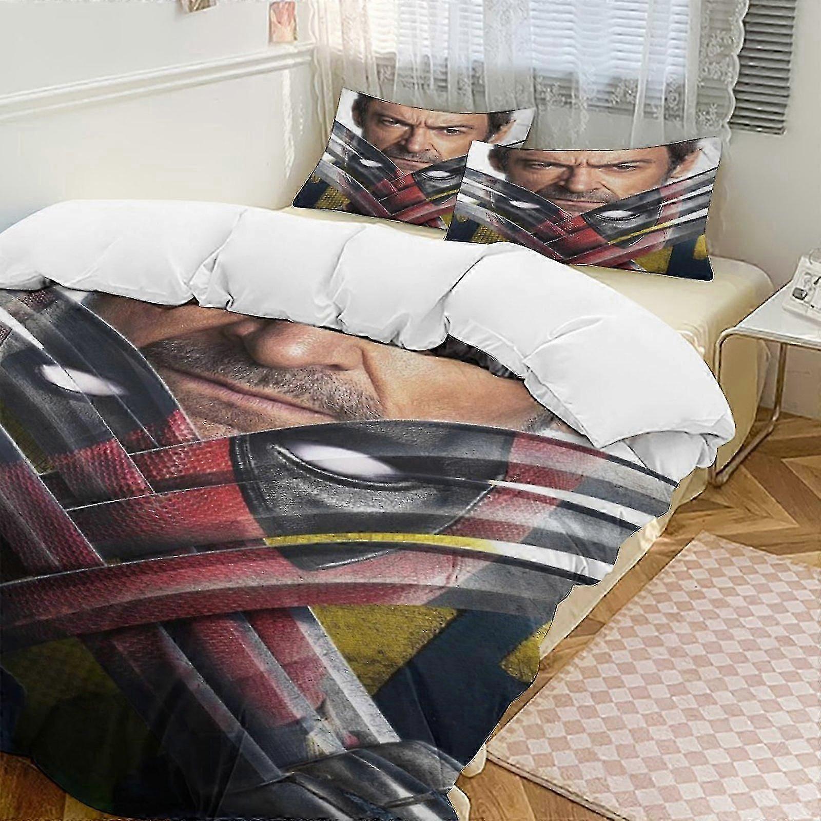 v706 Lakan Deaool dunpåslakan Sängkläder i mikrofiber Lättvikt3-delat setLätt och bekväm (1 påslakan och 2 örngott) Var