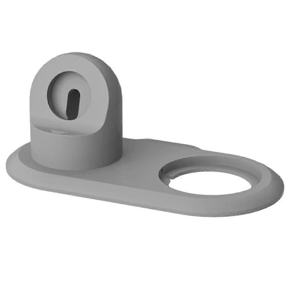 2in1 Charging Station Desktop Skin Charger Stand Holder Dock Gray