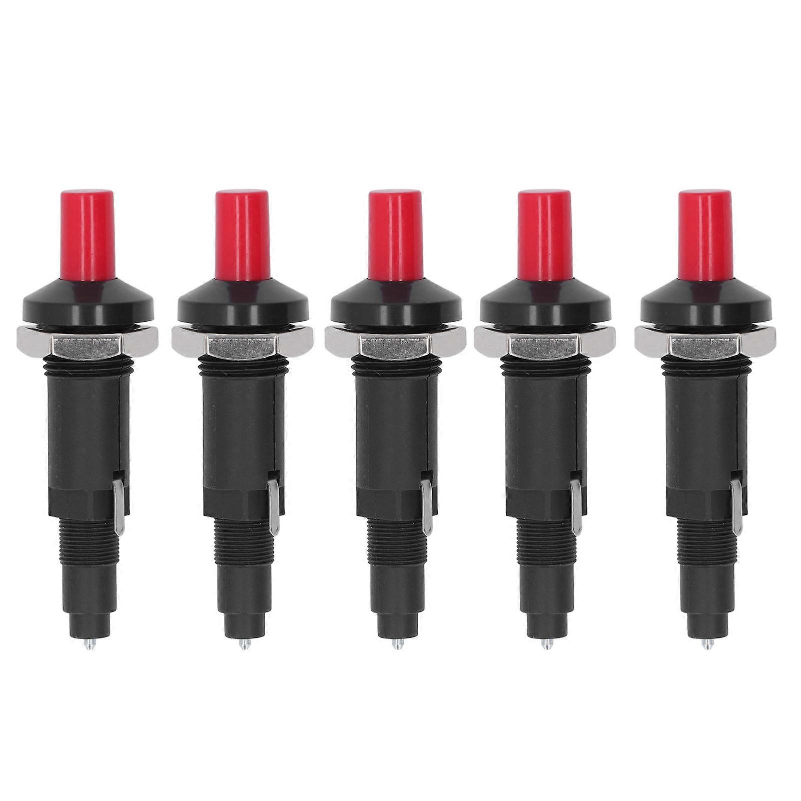 5PCS Piezo Igniter 1 Out 2 Spark PP Shell Push Button Grill Igniters for Outdoor Cooking