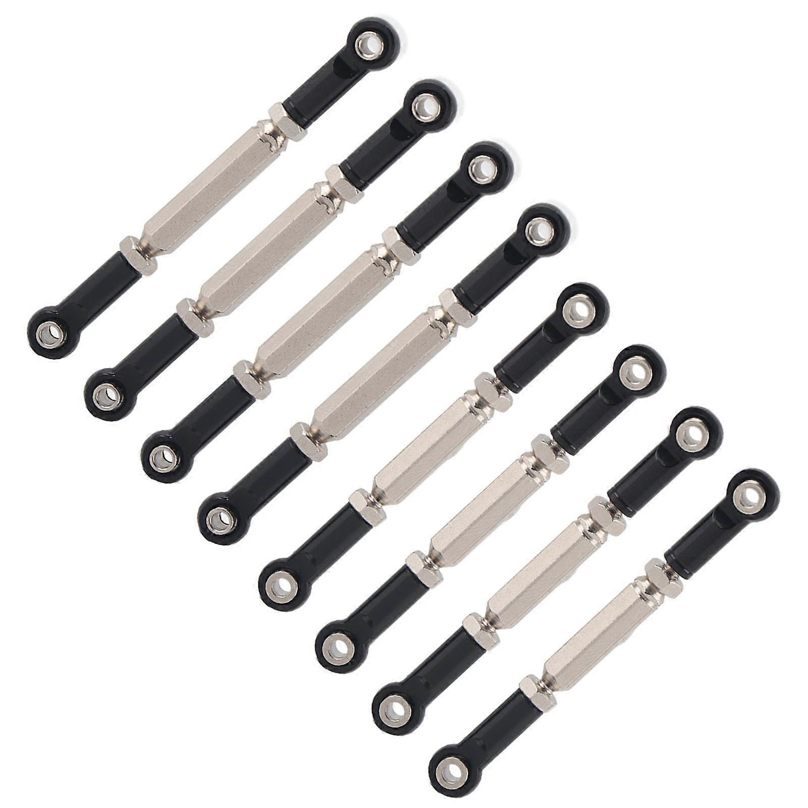 RC Lenkung Zugstange für WPL / MN Metall Gestänge Arm Spurstange Enden Verbinder für WPL / MN / FeiyuBlack