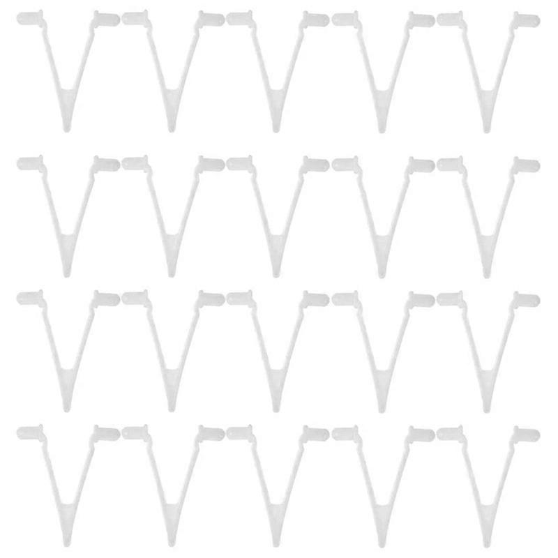 20 Pcs Pool Supplies V-Clip Butterfly Telescopic Pole Fixing Clip