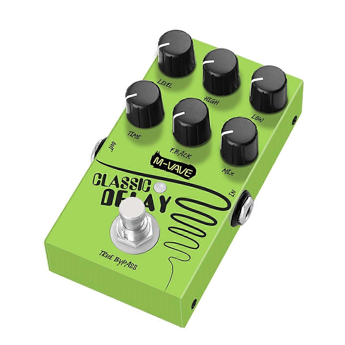 M-VAVE Classic Delay Gitarr Effektpedal, för Elgitarr Bas