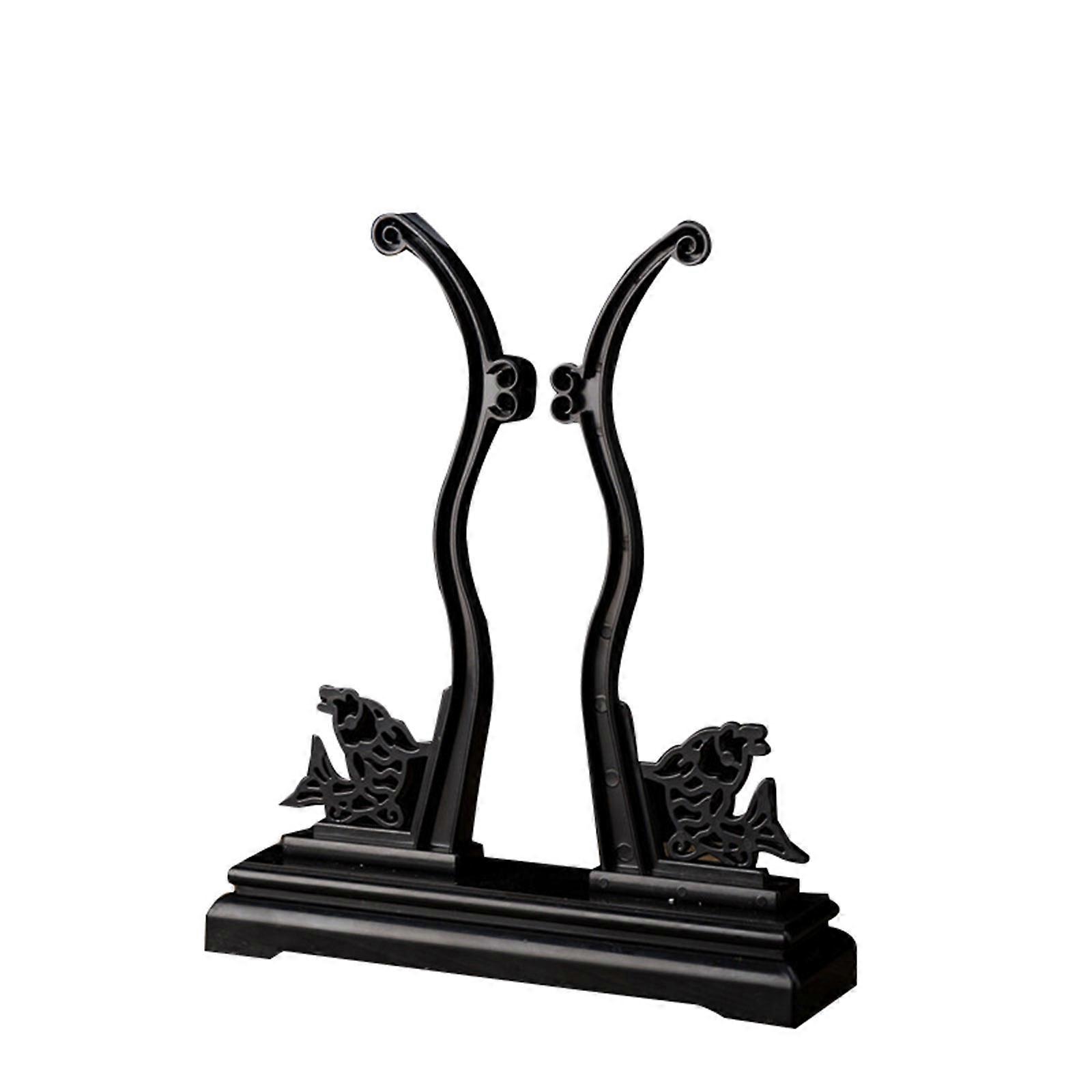 RetrosStyle Wooden Round Fan Frame Base Display Holder Tools SmoothEdges Stable Stylish Desktop Decoration Accessories