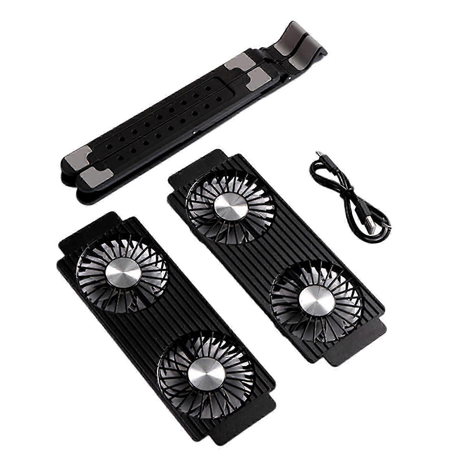 Laptop Radiator Computer Bracket Stand Height Adjustable Triangular Structure High Stability Strong Airflow Low-Noise Laptop Riser Cooler