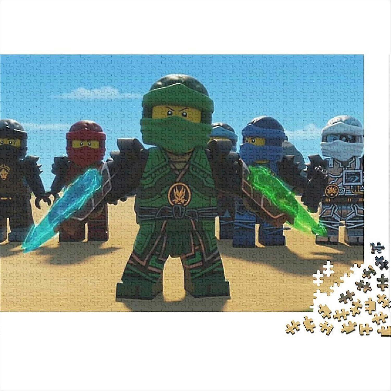 ニンジャゴージグソーパズル大人用1000/500/300pcs忍者パズル教育ゲームホームデコレーションパズルTT274