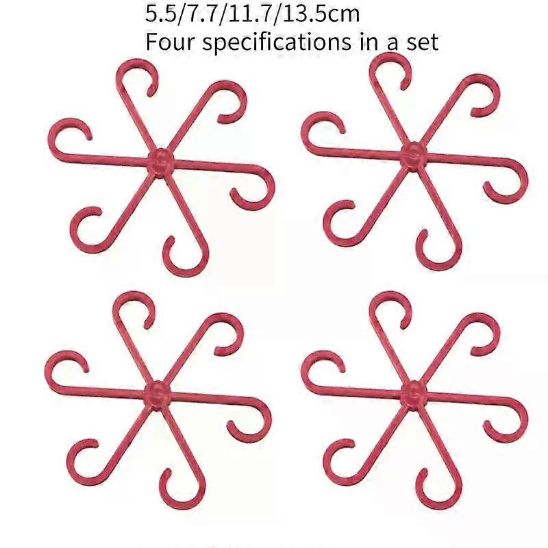 4PCS Reusable Plant Stem Folding Frame Garden Tools No Stake Trellis Plant Stem Support Support Branches Stem Organizer