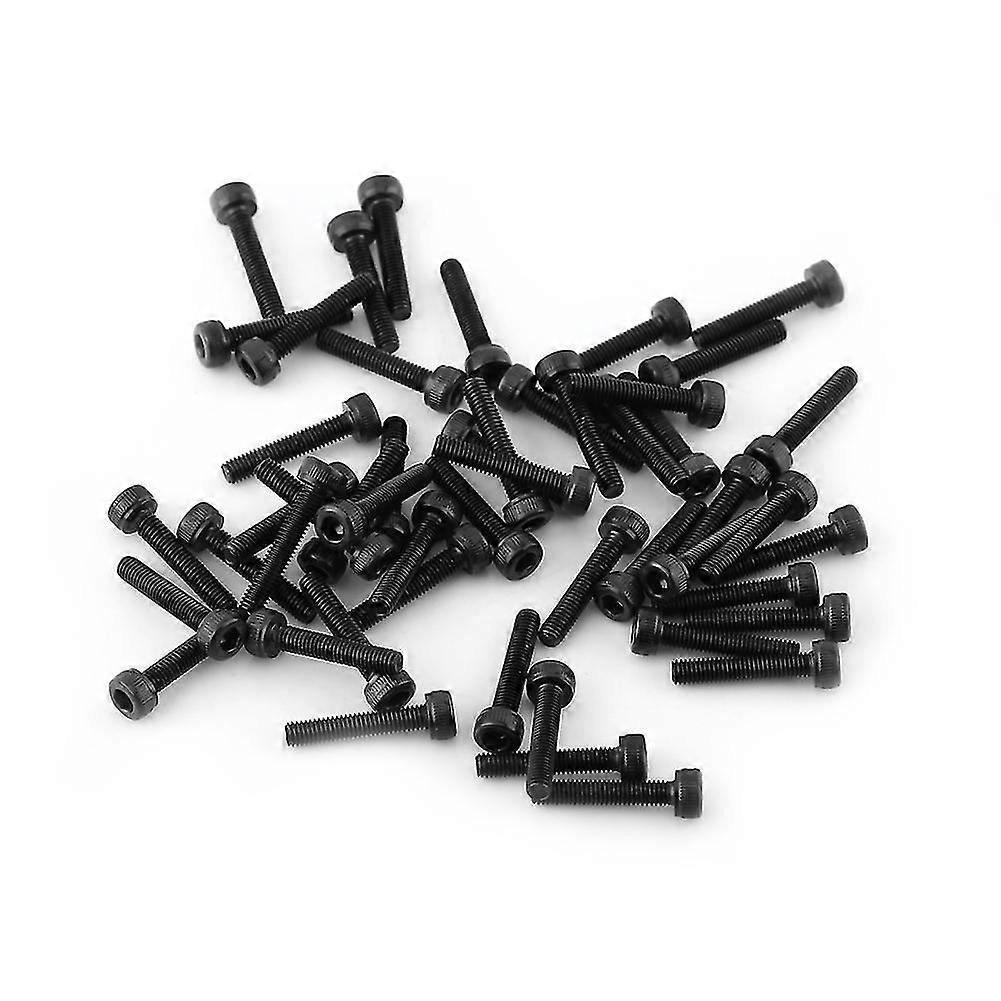 M3 Fully Threaded Black Hex Socket Cap Head Screw Bolt Set (50pcs, M3*16mm)