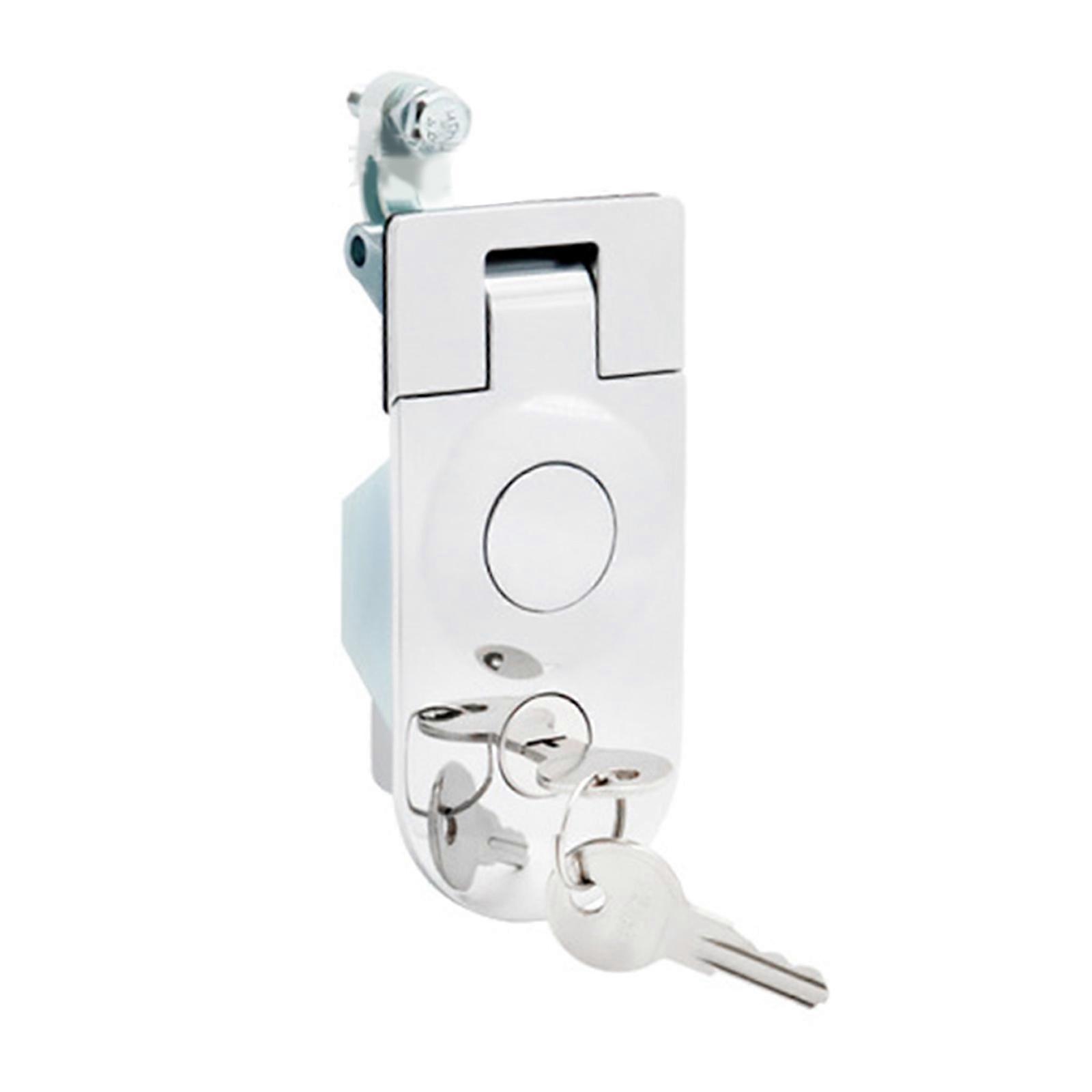 Compression Latches, Hand Operated Latches, Push Button Actuation, Adjustable Lever Push Button Actuation, Flush Lever Chrome color