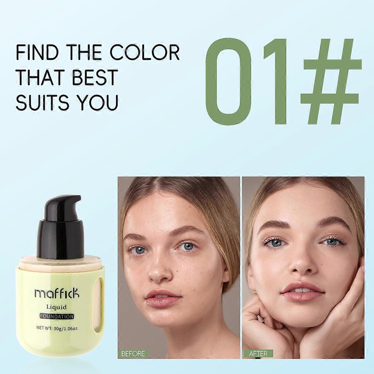 Capsule Foundations Liquid Waterproof Sweatproof Concealer Moist Thin ml pu3882