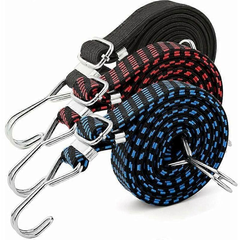 Heavy Duty Elastic Strap For Outdoor, Flat Rubber Bungee Rope With Length Adjustment And Wide Flat Design, High Quality Latex Bungee Cords,