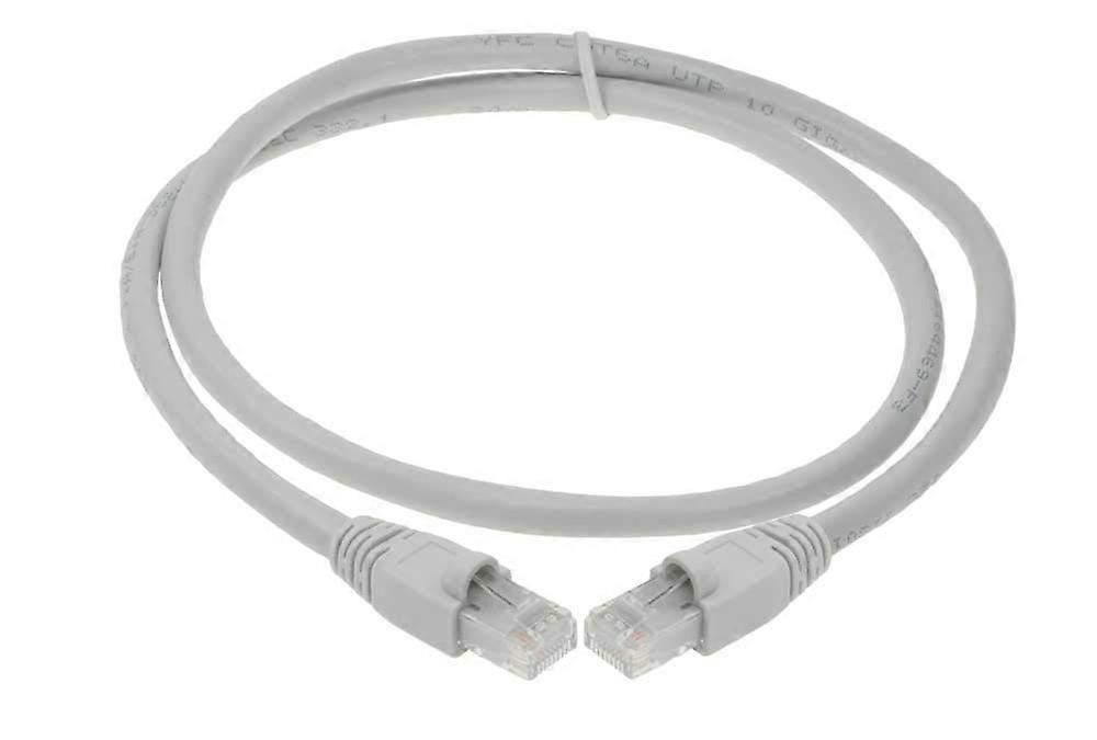 Ethernet Network Cable for High-Speed Internet Connection 25ft Cat 6A Unshielded (UTP) 500MHz 24AWG Gray